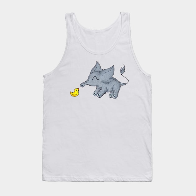 Ducky Buddy Tank Top by KristenOKeefeArt